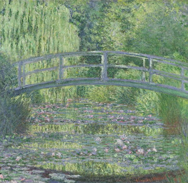 Claude Monet - Obrazová reprodukce The Waterlily Pond: Green Harmony, 1899, (40 x 40 cm)