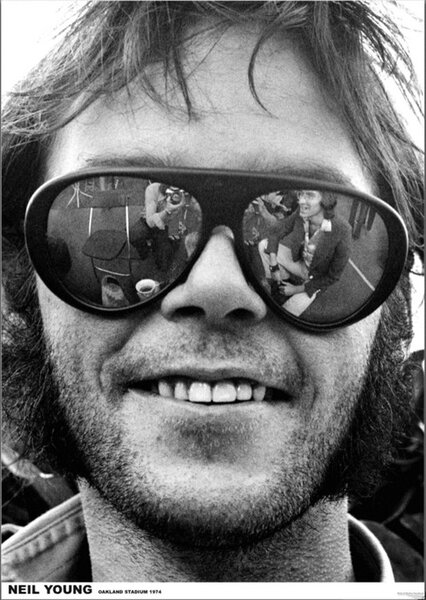 Plakát, Obraz - Neil Young - Oakland 1974, (59.4 x 84 cm)