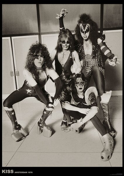 Plakát, Obraz - Kiss - Amsterdam 1976