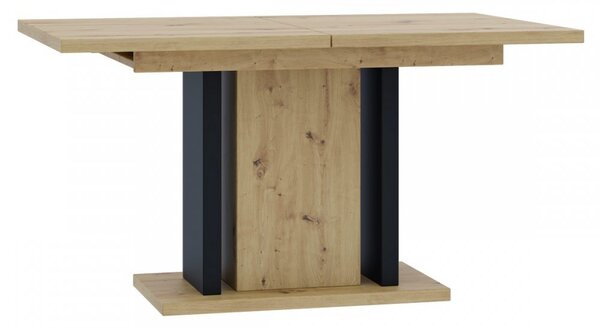 Jídelní rozkládací stůl JANGA artisan/černá 140(180)x75