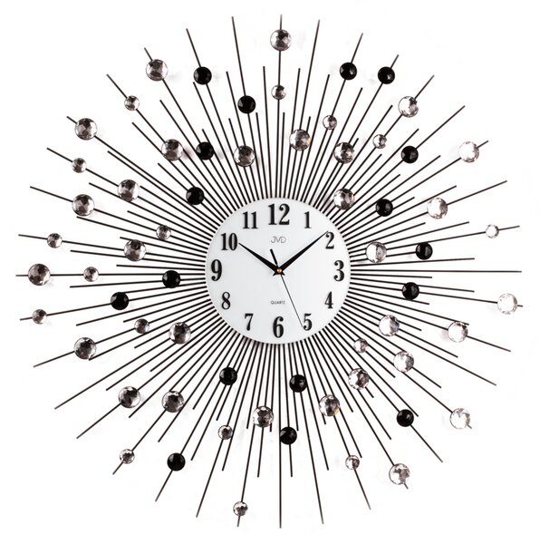 JVD Kovové paprskovité nástěnné hodiny JVD design HJ21