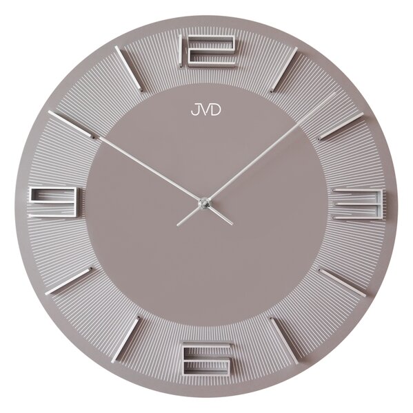 JVD Krémové designové nástěnné hodiny JVD HC34.1
