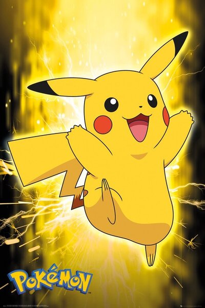 Plakát, Obraz - Pokemon - Pikachu Neon