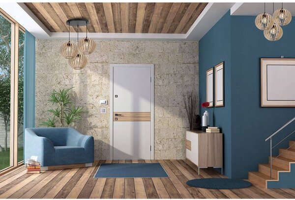 Závěsné svítidlo Timber 2, 3x dřevěné stínítko