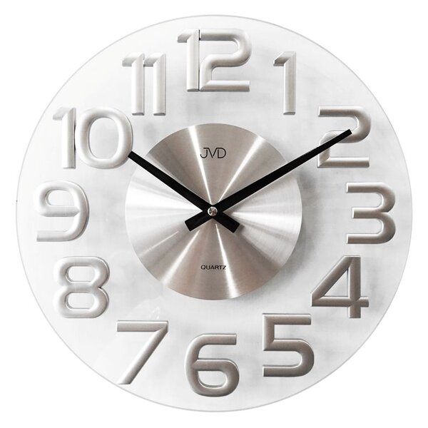 Luxusní kovové nástěnné designové hodiny JVD HT098 (POŠTOVNÉ ZDARMA!)