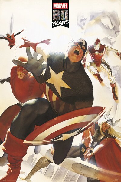 Plakát, Obraz - Marvel - 80 Years Avengers
