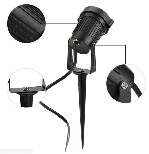 ECOLIGHT Zapuštěný LED zahradní reflektor EC79018 pro GU10 žárovku