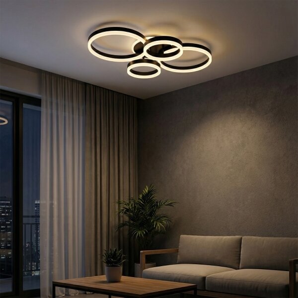 Brilagi - LED Stmívatelné stropní svítidlo ORBITS LED/52W/230V 3000-6000K + DO