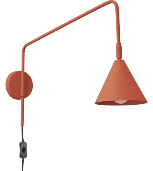 Sollux SL.1701 - Nástěnná lampa NOX 1xE14/10W/230V oranžová