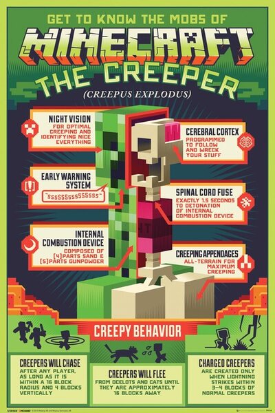 Plakát, Obraz - Minecraft - Creepy Behaviour