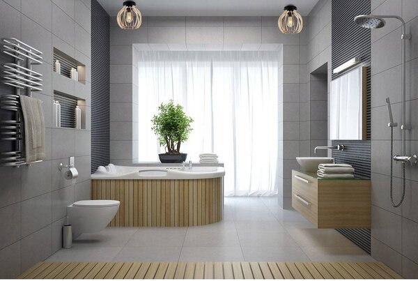 Stropní svítidlo Timber 1, 1x dřevěné stínítko