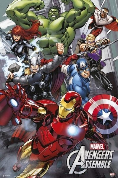 Plakát, Obraz - Marvel - Avengers Assemble
