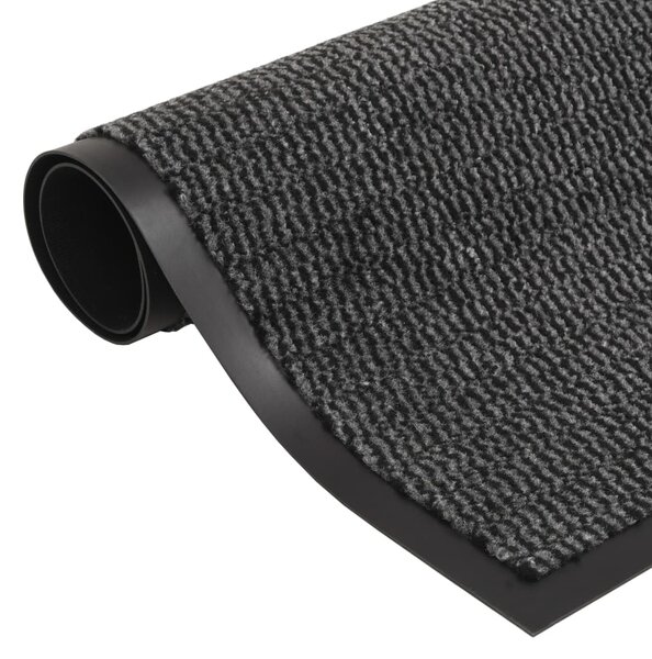 Protiprachové rohožky 2 ks obdélníky všívané 60x90 cm antracit