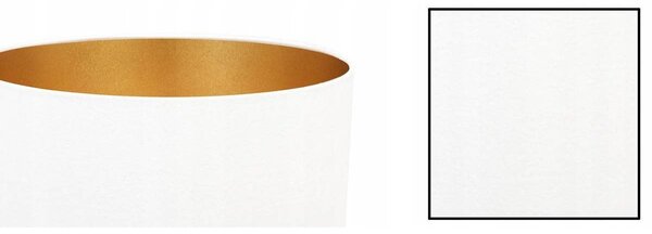 Závěsné svítidlo Mediolan, 1x bílé/zlaté textilní stínítko, (výběr ze 2 barev konstrukce), (fi 35cm)