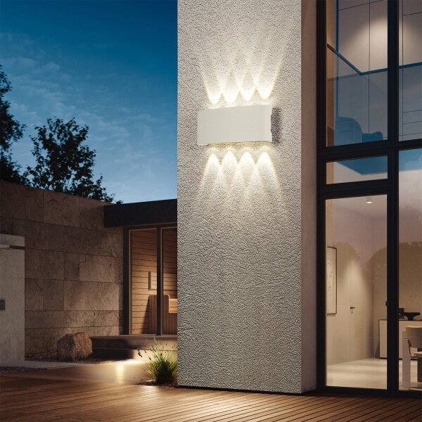Brilagi - LED Venkovní nástěnné svítidlo FLAREBOX LED/8W/230V bílá IP65