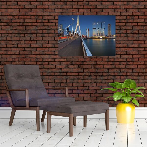 Obraz - Stmívání v Rotterdamu, Holandsko (70x50 cm)