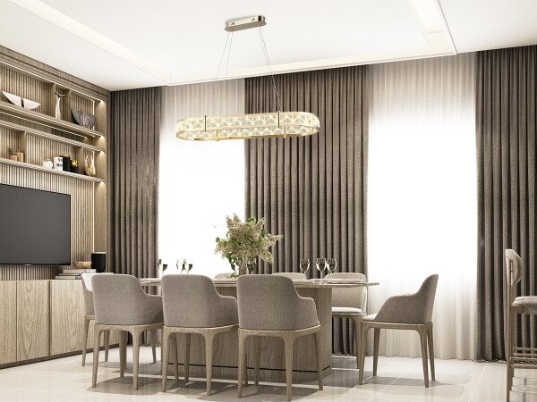 LED Stmívatelný lustr na lanku ENRIQUE LED/50W/230V 3000-6000K +dálkové ovládání