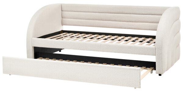 Rozkládací postel Buklé ALBIAC 90 x 200 cm Bílá
