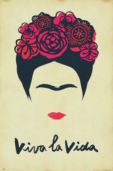 Plakát, Obraz - Frida Kahlo - Viva La Vida