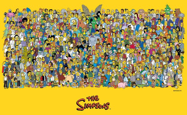 Plakát, Obraz - Simpsonovi - Characters, (91.5 x 61 cm)