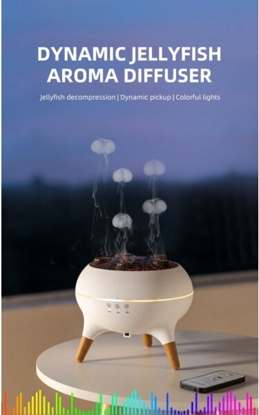 Immax 09104L - Aroma difusér a zvlhčovač vzduchu JELLYFISH LED/11W/5V