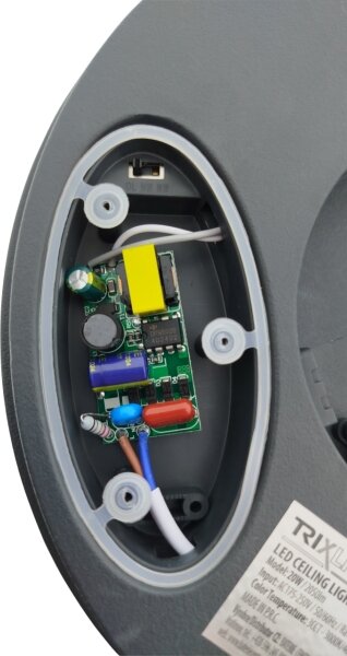 LED Stropní svítidlo se senzorem pohybu LED/20W/230V 3000/4000/6500K IP54 antr