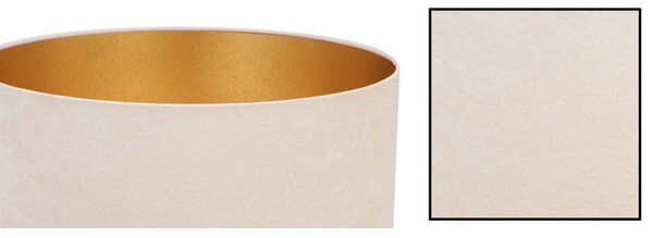 Závěsné svítidlo Mediolan, 1x světle béžové/zlaté textilní stínítko, (výběr ze 2 barev konstrukce), (fi 44cm)