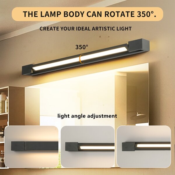 Brilagi - LED Koupel. osvětlení zrcadla AQUA LINE LED/18W/230V 60 cm IP44 antr