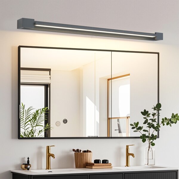 Brilagi - LED Koupel. osvětlení zrcadla AQUA LINE LED/24W/230V 90 cm IP44 antr