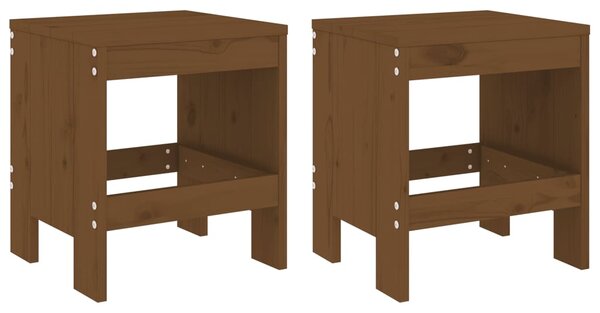 3dílný zahradní bistro set medově hnědý masivní borové dřevo