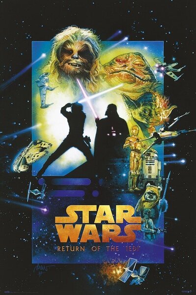 Plakát, Obraz - Star Wars: Epizoda VI - Návrat Jediho, (61 x 91.5 cm)