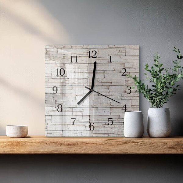 Skleněné hodiny na stěnu Slínek zskc-30x30-00177217