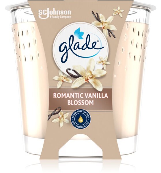GLADE Romantic Vanilla Blossom vonná svíčka 112 g