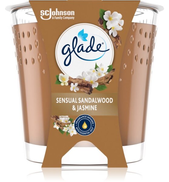 GLADE Sensual Sandalwood & Jasmine vonná svíčka 112 g