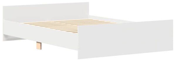 Rám postele s hlavovým a nožním čelem bílý 120 x 190 cm 3203775