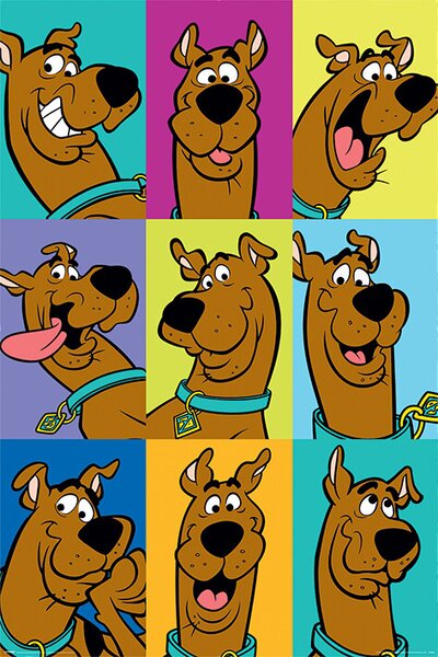 Plakát, Obraz - Scooby Doo - The Many Faces of Scooby Doo, (61 x 91.5 cm)