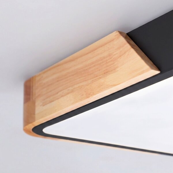 Brilagi - LED Stmívat. svítidlo PILANA LED/60W/230V dub/černá 56x56 cm + DO