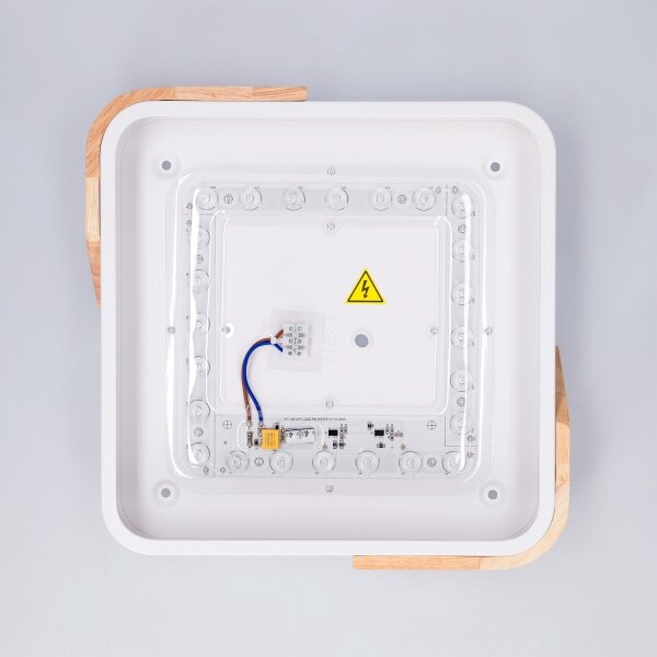 Brilagi - LED Stropní svítidlo PILANA LED/24W/230V dub/bílá 32x32 cm