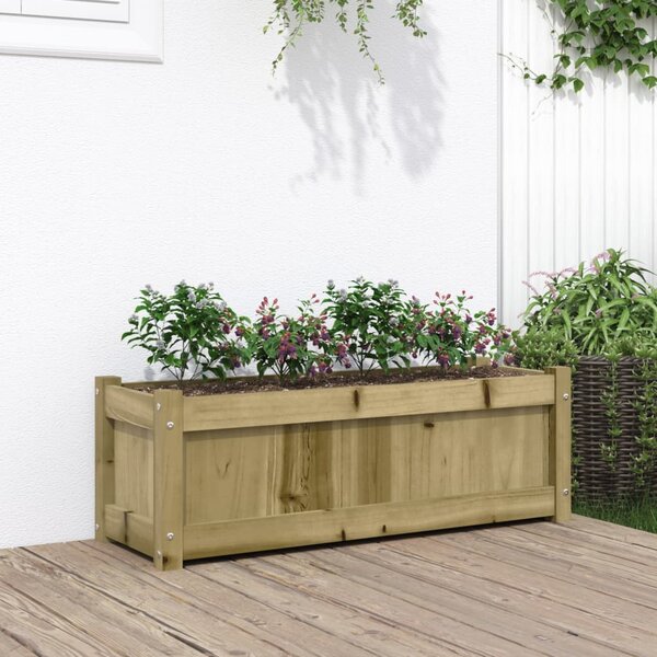 Zahradní truhlík 90 x 31 x 31 cm impregnované borové dřevo