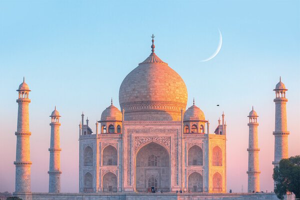 Plakát, Obraz - Taj Mahal - Sunset