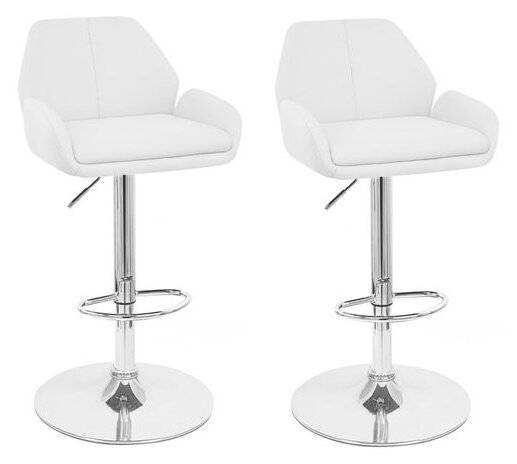 2x Barová židle Hawaj CL-3335-2 | bílá