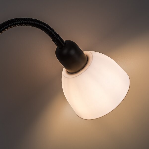 Brilagi - Stojací lampa ARIANA 1xE27/100W/230V + 1xE14/25W černá