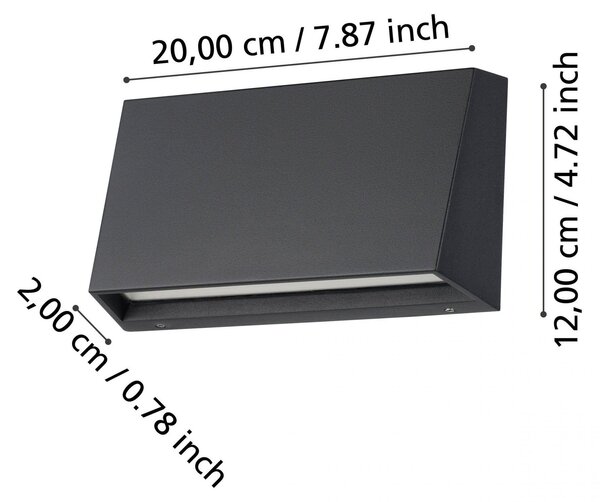 EG 900887 Venkovní nástěnné svítidlo SPONGANO 900887 - EGLO