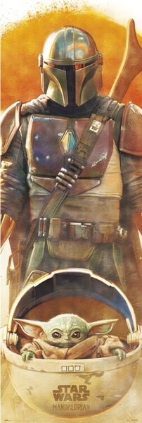 Plakát, Obraz - Star Wars: The Mandalorian, (53 x 158 cm)