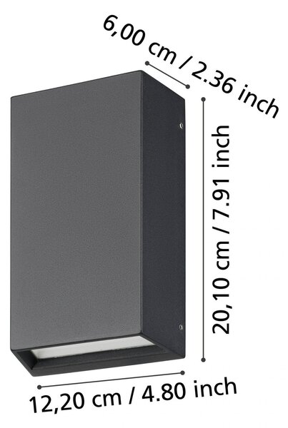 EG 900886 Venkovní nástěnné svítidlo SPONGANO 900886 - EGLO