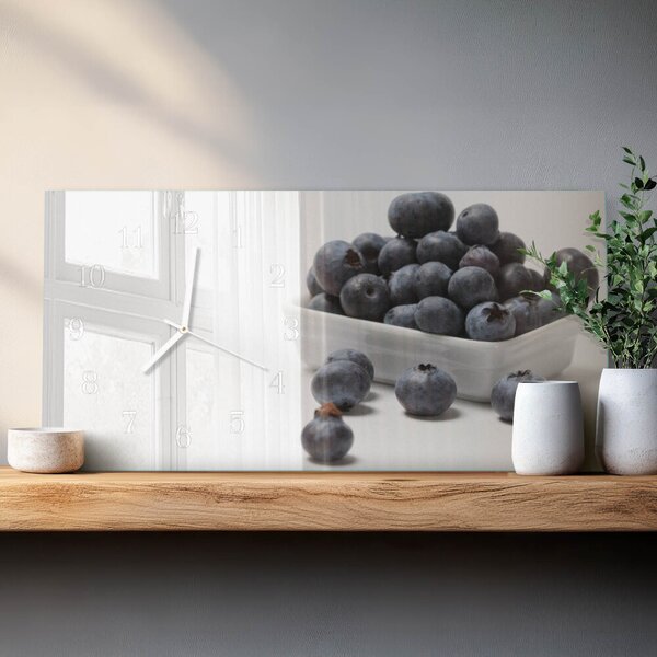 Skleněné hodiny horizontální Bobule zsppb-60x30-00295249
