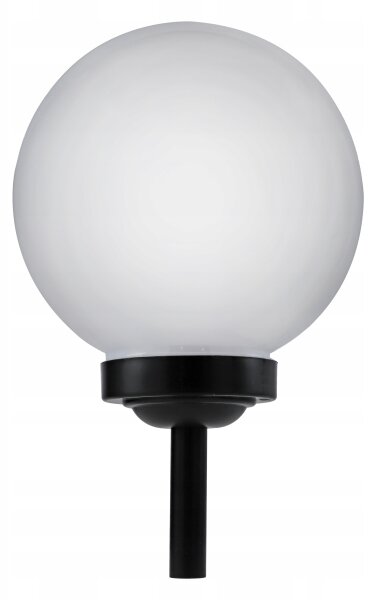 LED Solární lampa LED/1,2V 6500K 200 mAh pr. 25 cm IP44 bílá/černá