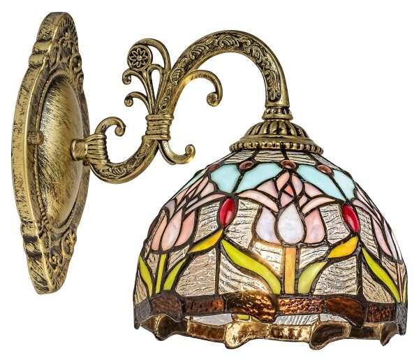 Brilagi - Tiffany vitrážová nástěnná lampa LORAS 1xE27/40W/230V