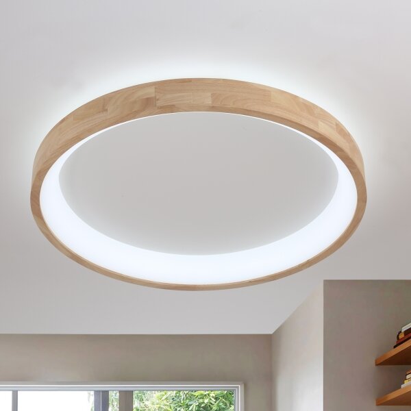 Brilagi-LED Strop. svítidlo FALCON WOOD LED/60W/230V 3000/4000/6000K 80 cm dřevo
