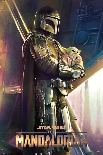 Plakát, Obraz - Star Wars: The Mandalorian - Klan dvou